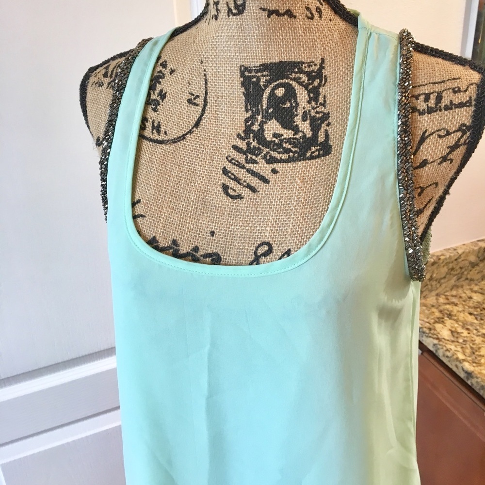 Francesca Mint Green & Sequence Top Women’s Medium